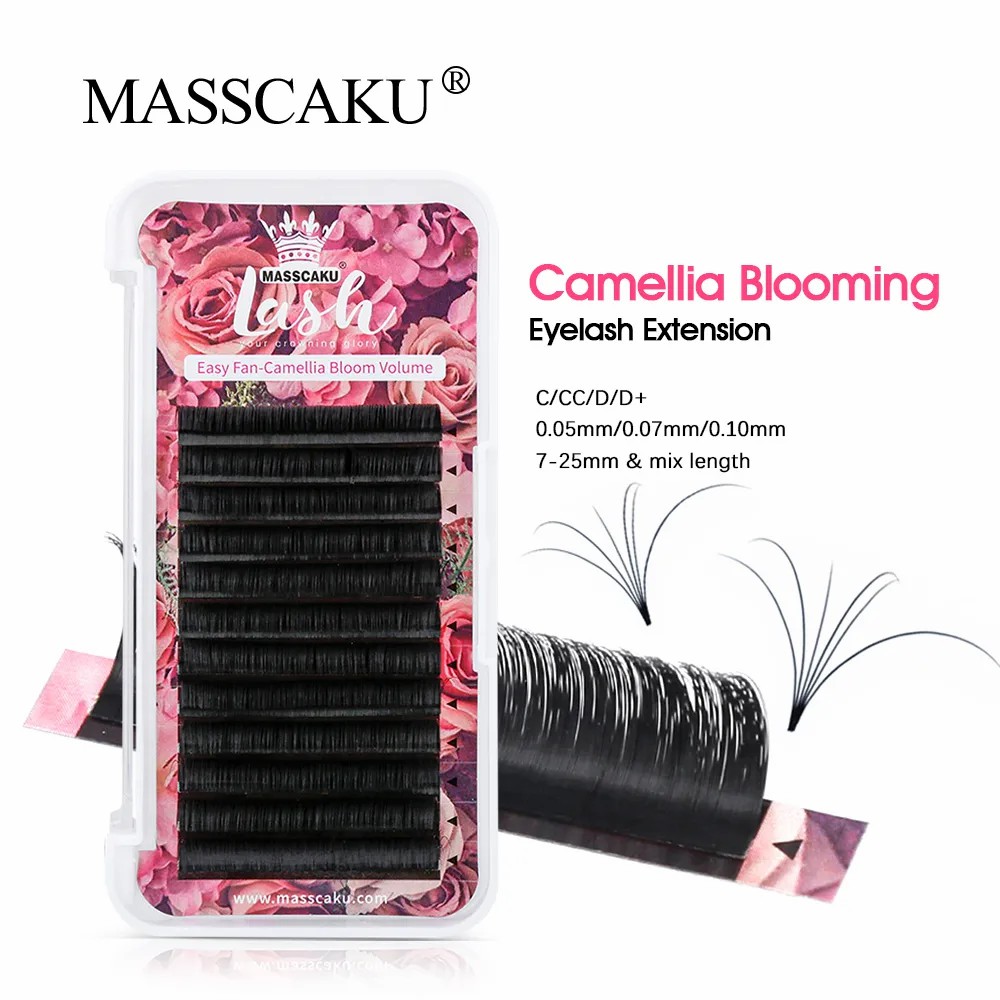 Eyelash Extension For Asian Eyes - ขนตาปลอม MASSCAKU แบบ Easy Fanning Volume