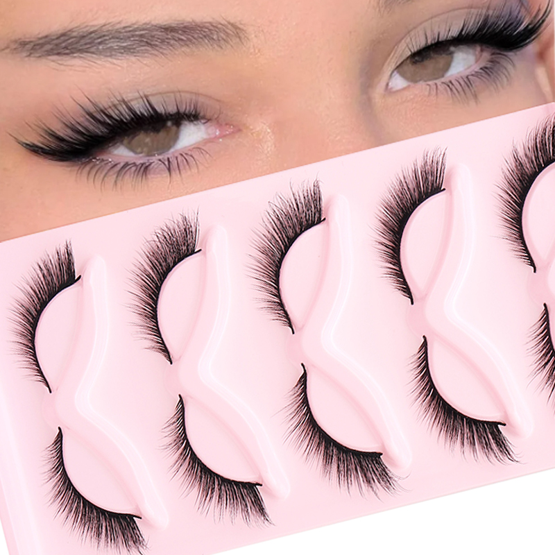 Eyelash Extension Fox Eye - 5 คู่ปุยขนตาปลอม Fox Cat Eye Lashes