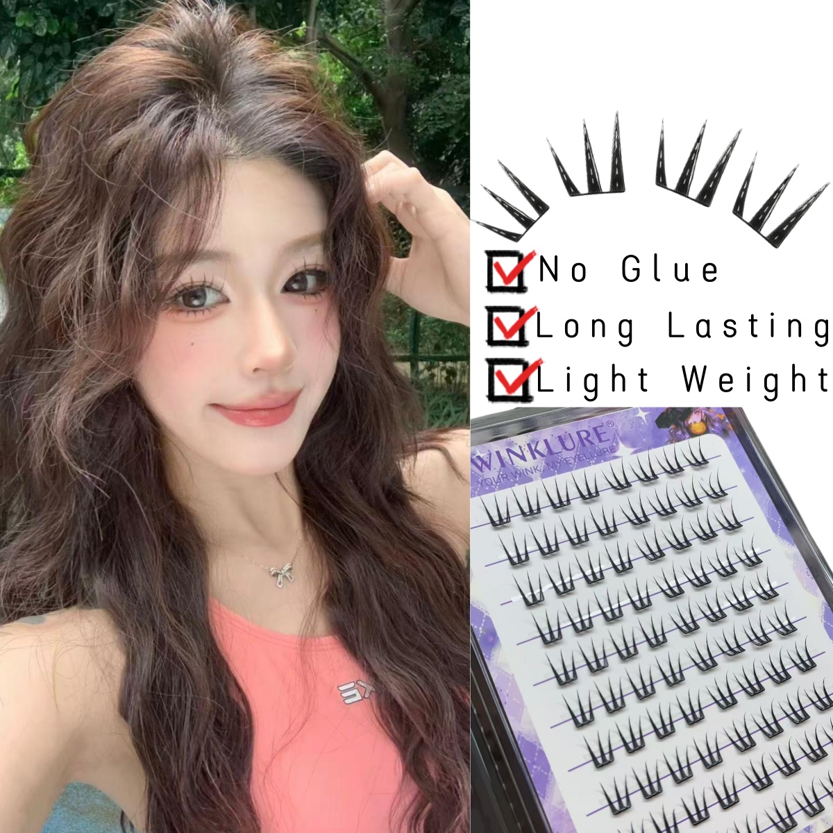 Eyelash Extension No 10 - ขนตาปลอม WINKLURE รุ่น No-Gule Fairy ขนาด