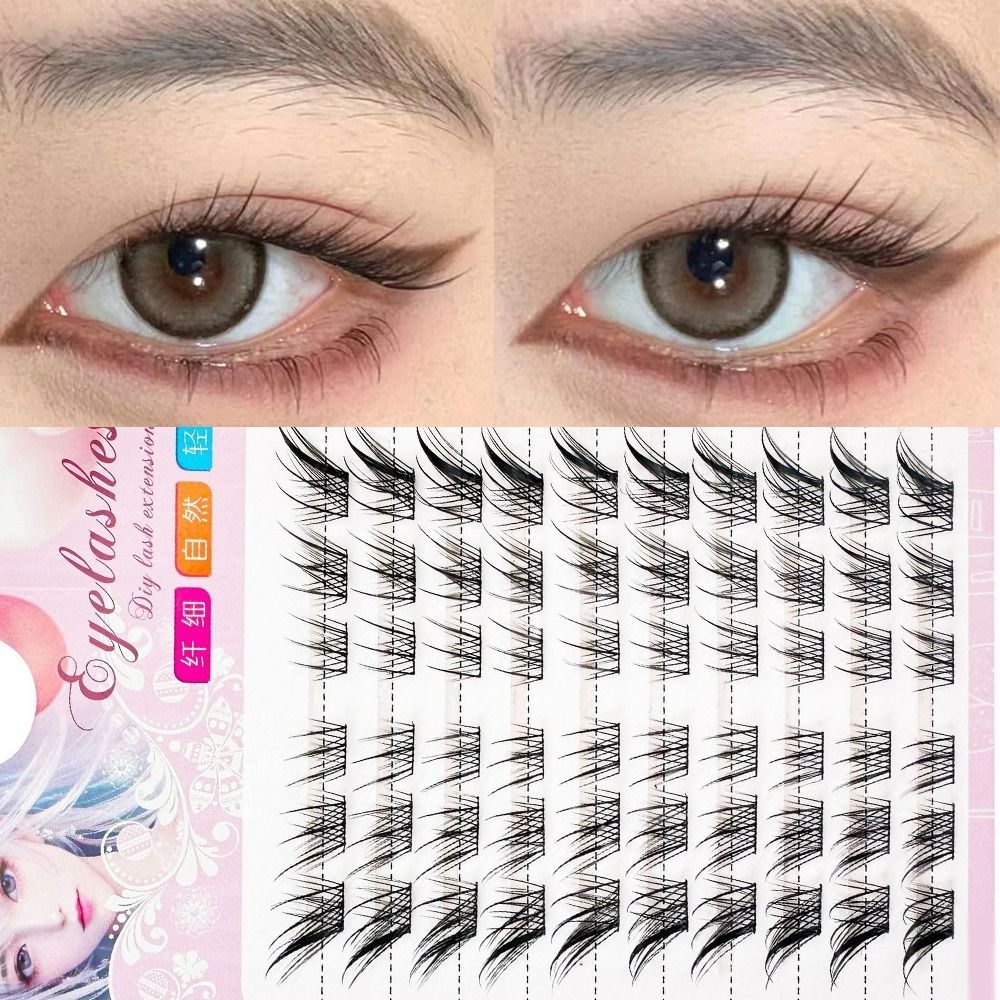 Eyelash Extension Fox Eye - ขนตาปลอมแบบกลุ่ม 3 มิติ ทรงแคทอาย สไตล์มังงะ ฟ็อกซ์