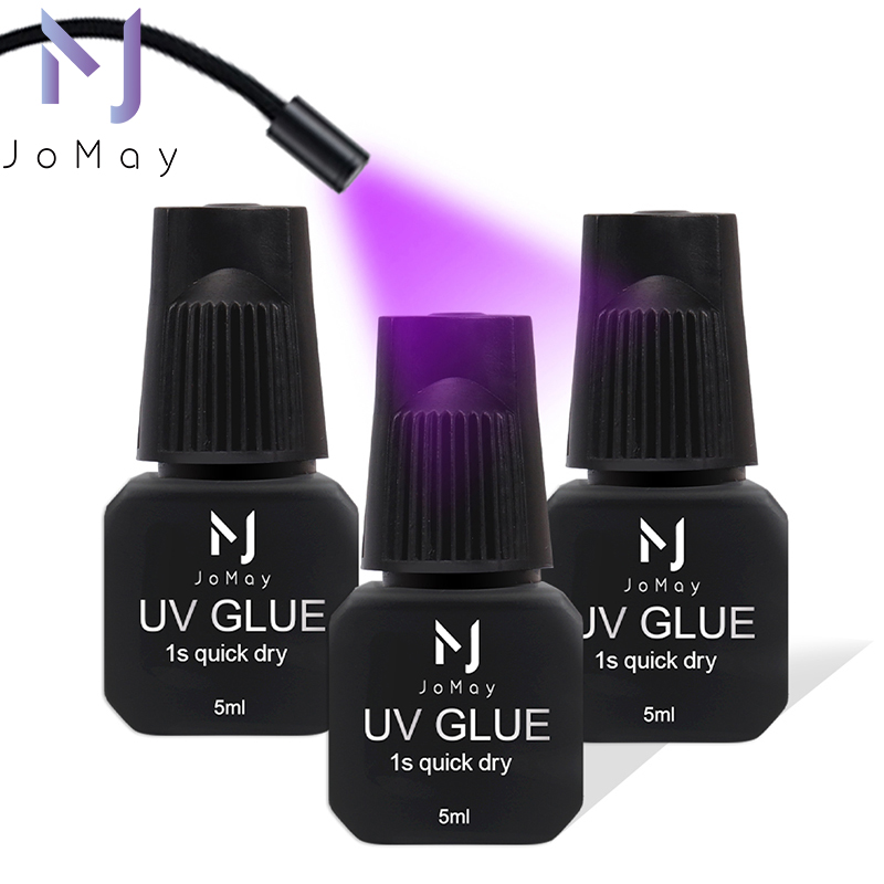 Eyelash Extension Uv Glue - กาวติดขนตาปลอม JOMAY UV กาวติดขนตาแบบ LED สีดำ