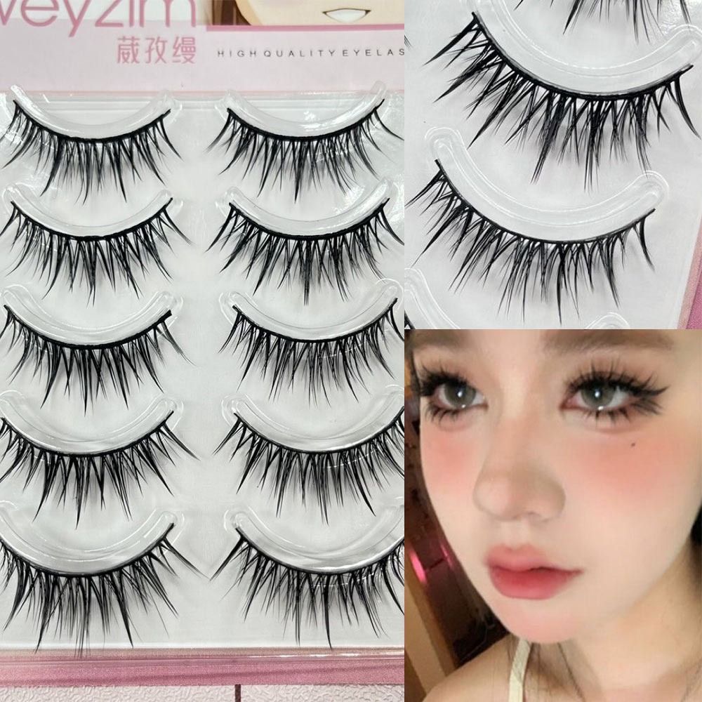 Eyelash Extension Japanese - แพ็ค 5 คู่ ขนตาปลอมสไตล์ญี่ปุ่น คอสเพลย์ ขนมิ้งค์เทียม