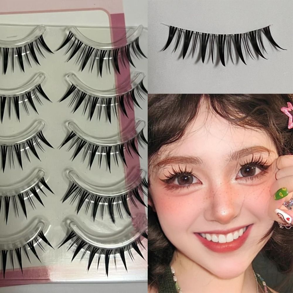 Eyelash Extension Japanese - แพ็ค 5 คู่ ขนตาปลอมสไตล์ญี่ปุ่น คอสเพลย์ ขนมิ้งค์เทียม