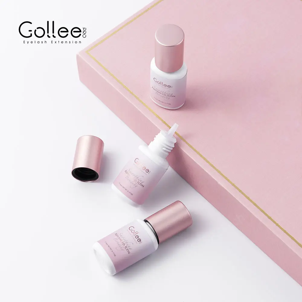 Eyelash Extension Or Extensions - กาวตัวต่อขนตาสีใส Gollee กาวตัวต่อขนตาใสสำหรับติดขนตาปลอมหรือเขียนคิ้วสีชมพู