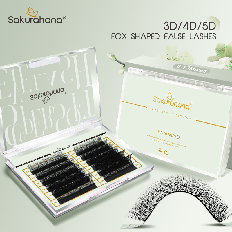 Eyelash Extension Fox Eye - ขนตาปลอม SAKURAHANA รุ่น Fox 3D 4D