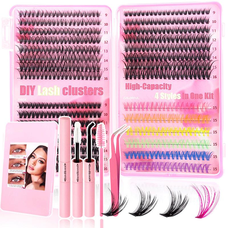 Eyelash Extension Or Extensions - ชุดต่อขนตาสีธรรมชาติ ขนตาแบบเป็นช่อ DIY สำหรับงานแต่งงานหรือแต่งหน้าอย่างหรูหรา