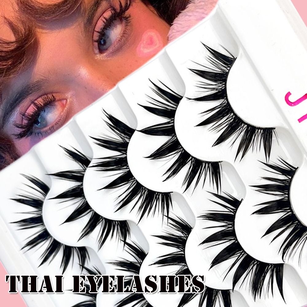Eyelash Extension Japanese - 5คู่ขนตา Cos Dance Performance Eyelash Handmade