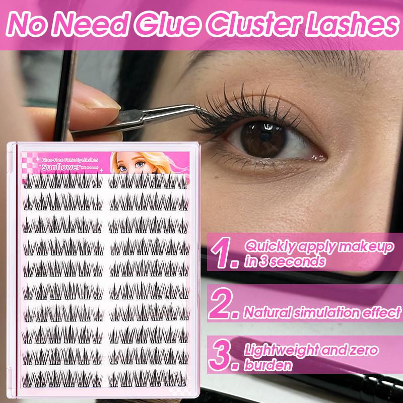 Eyelash Extension No 10 - ขนตาปลอมแบบติดเอง ไม่ต้องใช้กาว 10 แถว ขนตาแบบธรรมชาติทรง C