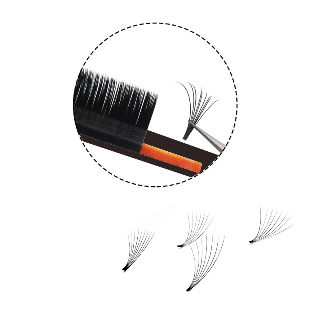 ขนตาปลอม MASSCAKU แบบ Easy Fan - Eyelash Extension For Asian Eyes บทวิจารณ์และราคา