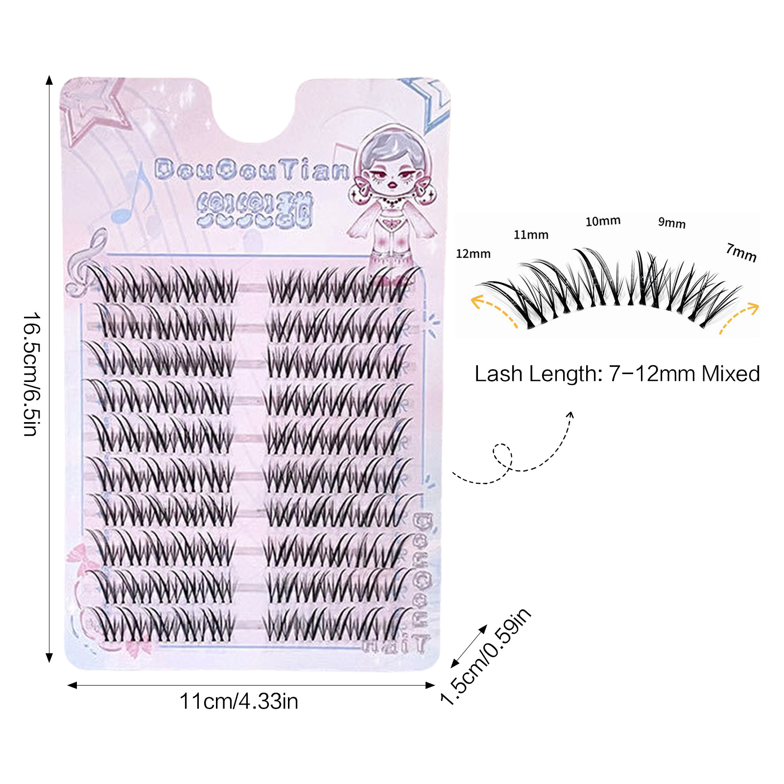 ขนตาปลอมแบบฟ็อกซ์ 7-12 มม. ควา - Eyelash Extension C Curl บทวิจารณ์และราคา
