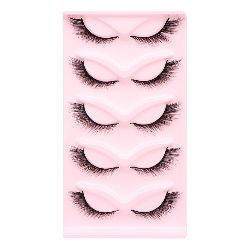 5 คู่ปุยขนตาปลอม Fox Cat Eye L - Eyelash Extension Fox Eye บทวิจารณ์และราคา