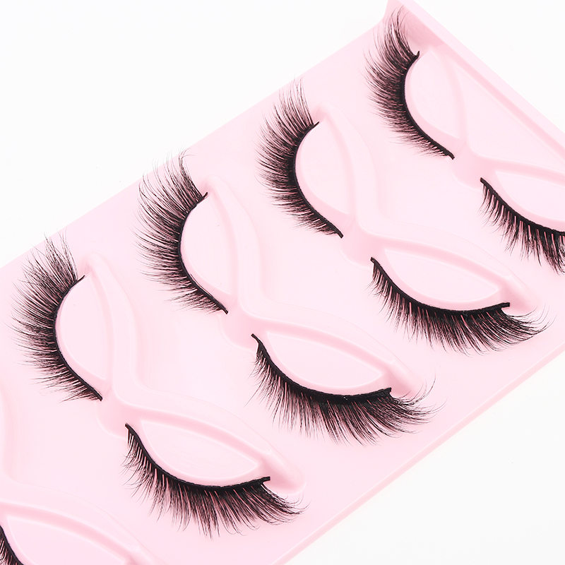5 คู่ปุยขนตาปลอม Fox Cat Eye L - Eyelash Extension Fox Eye บทวิจารณ์และราคา