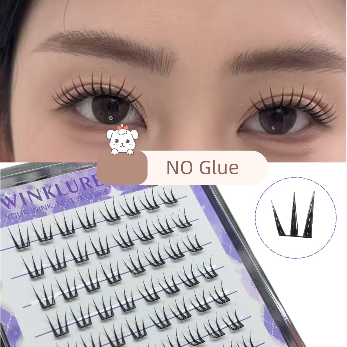 ขนตาปลอม WINKLURE รุ่น No-Gule - Eyelash Extension No 10 บทวิจารณ์และราคา