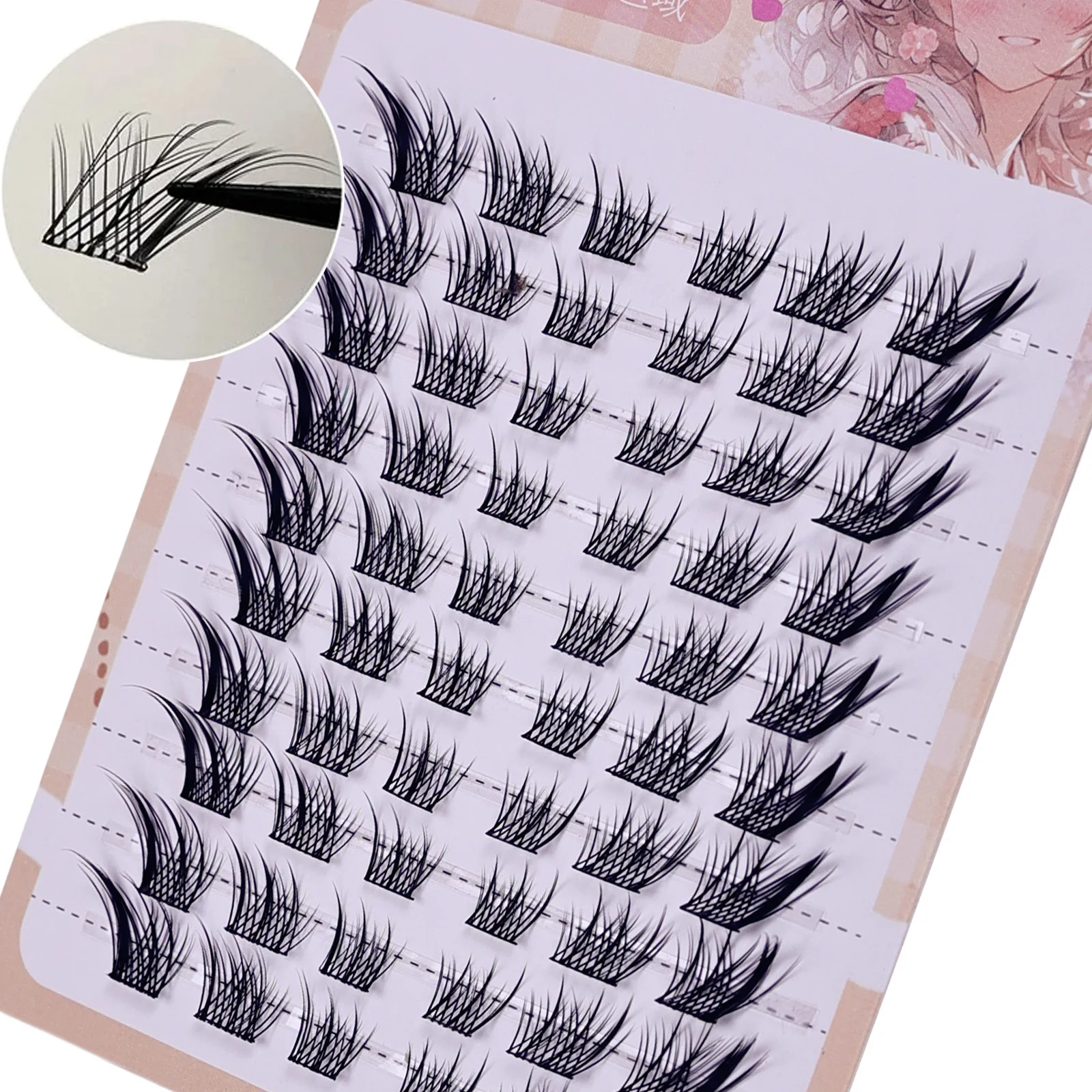 ขนตาปลอมแบบกลุ่ม Fluffy Fox Ey - Eyelash Extension Fox Eye บทวิจารณ์และราคา