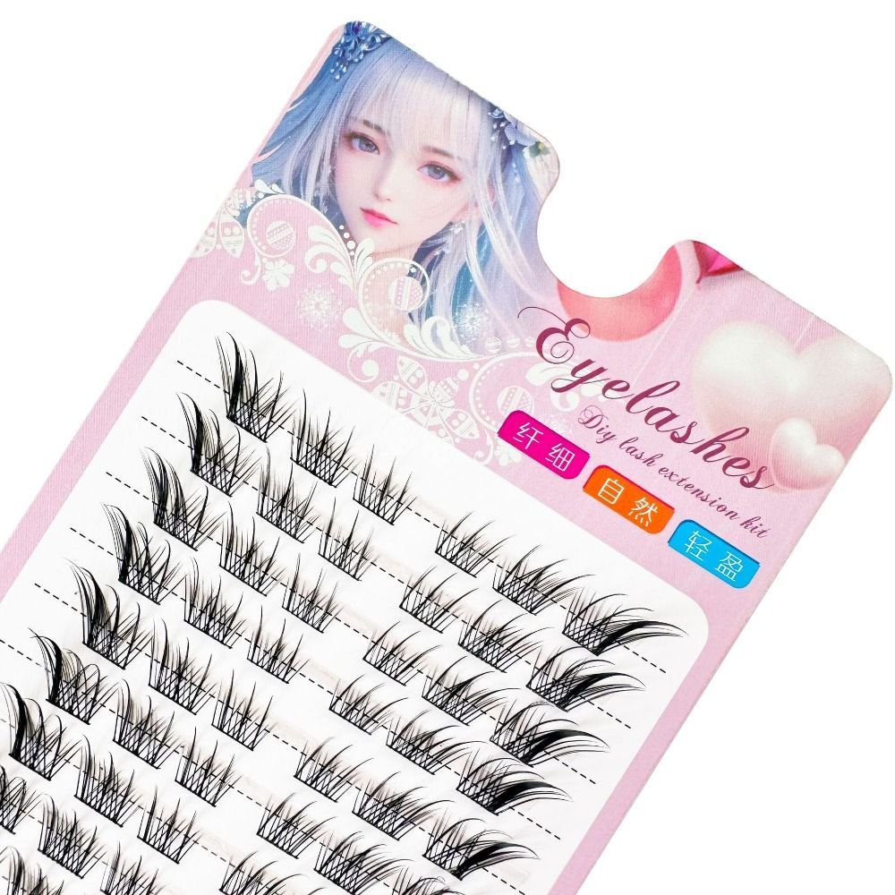 ขนตาปลอมแบบกลุ่ม 3 มิติ ทรงแคท - Eyelash Extension Fox Eye บทวิจารณ์และราคา