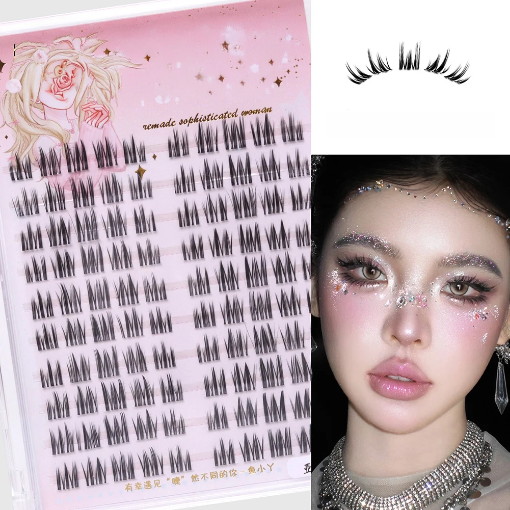 ขนตาปลอมแบบกลุ่มปลายแหลม ใช้ซ้ - Eyelash Extension For Big Eyes บทวิจารณ์และราคา