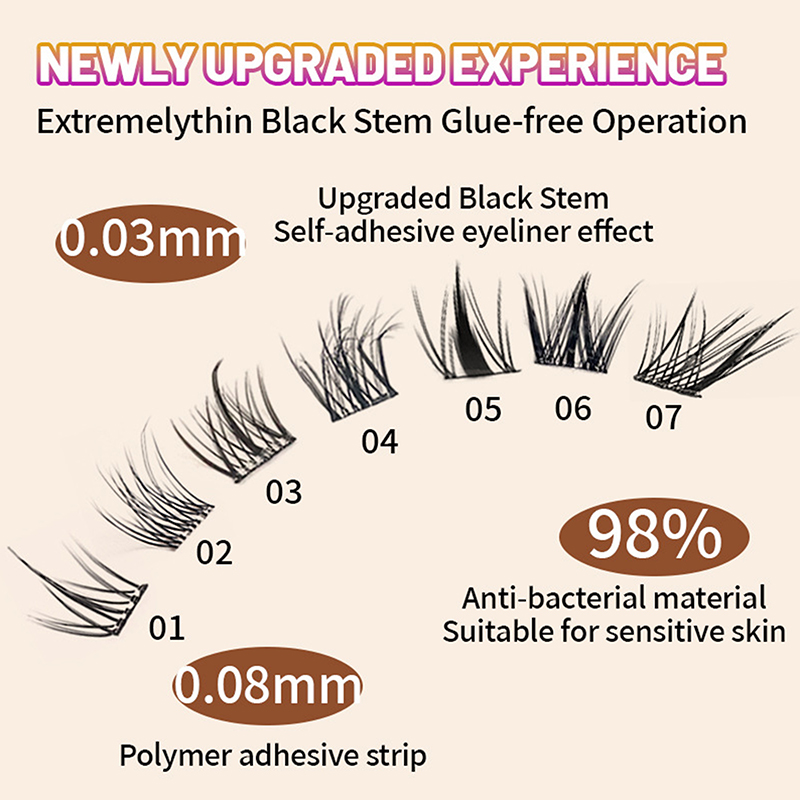 ต่อขนตาแบบกลุ่ม 100-160 กลุ่ม  - Eyelash Extension No 10 บทวิจารณ์และราคา