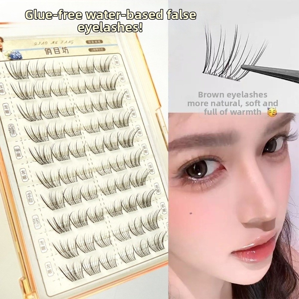 ขนตาปลอมสีน้ำตาลมอคค่าแบบติดเอ - Eyelash Extension No 10 บทวิจารณ์และราคา