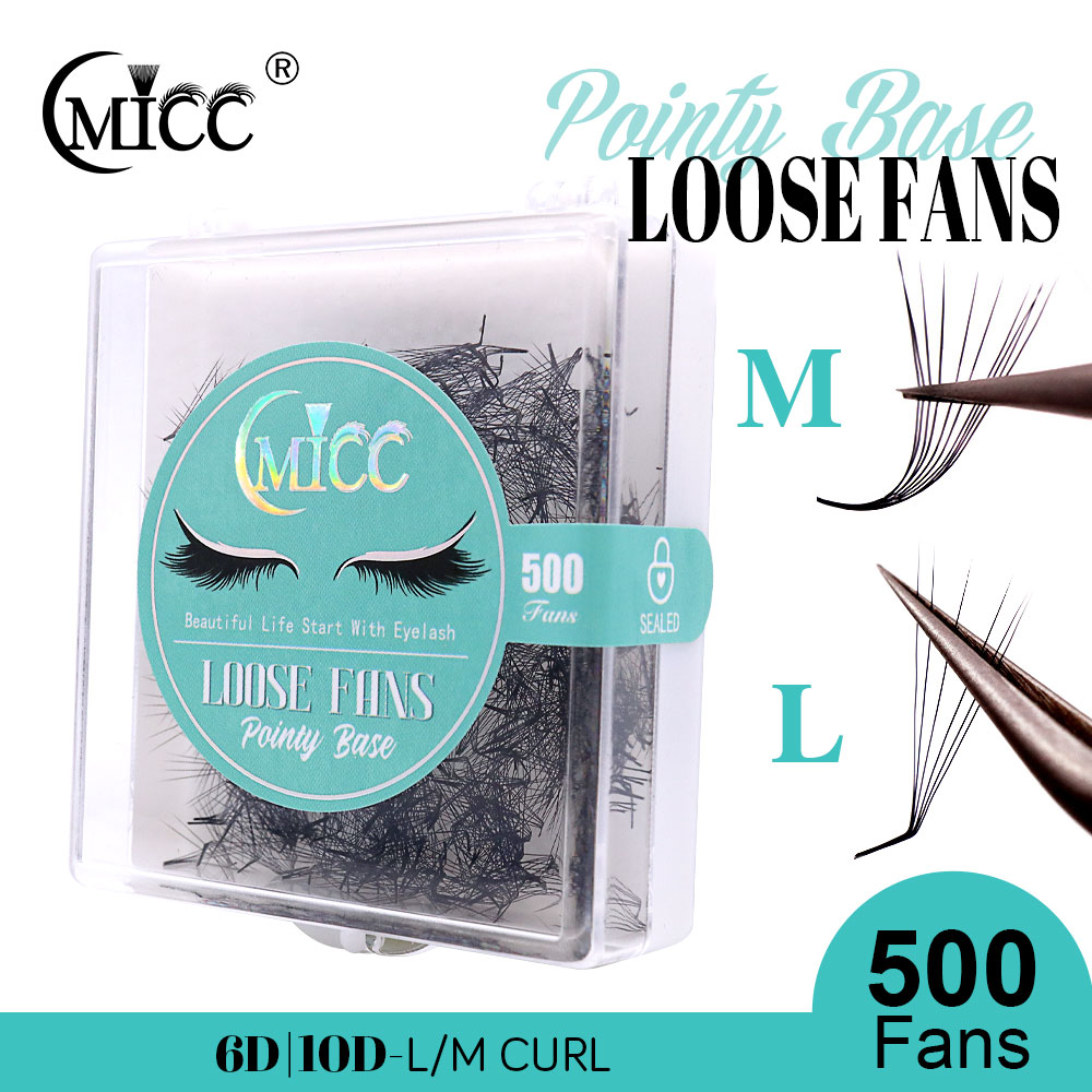 500 แฟน 6D 6 มม.10D M L พิเศษ  - Eyelash Extension Fox Eye บทวิจารณ์และราคา