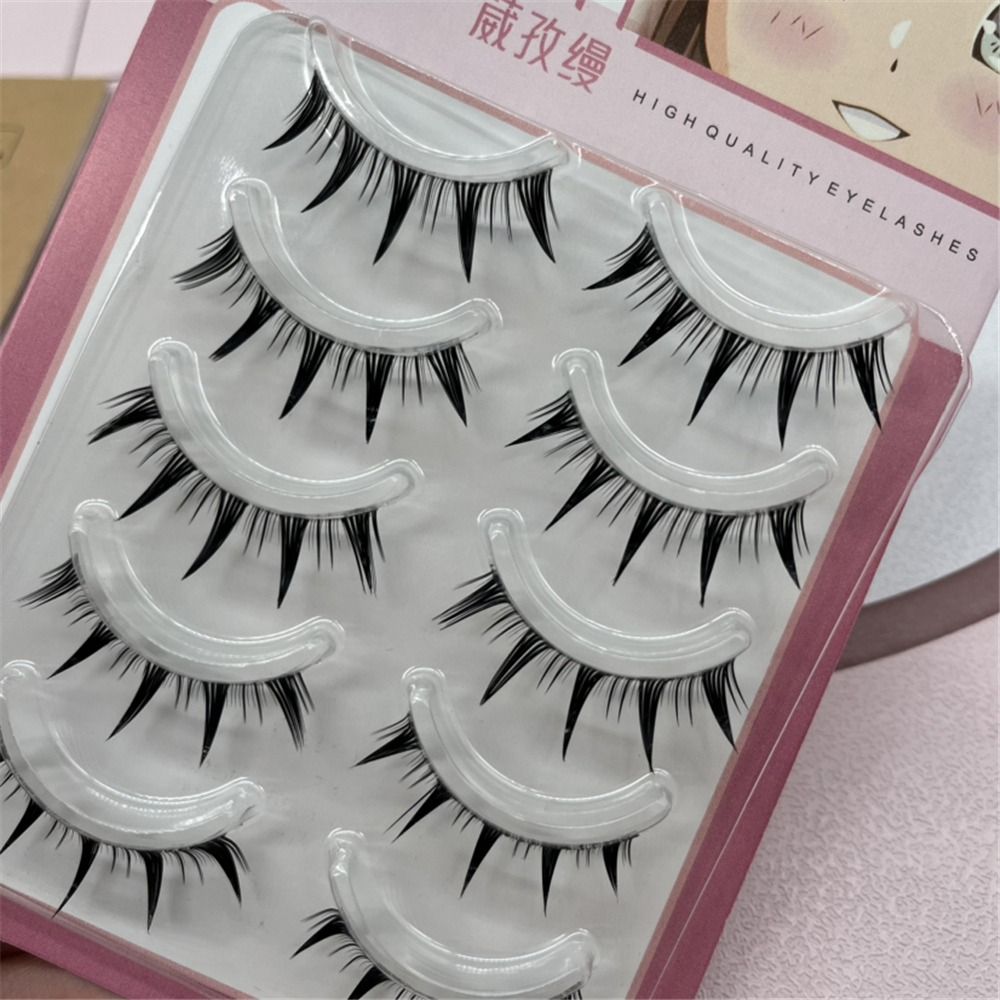 แพ็ค 5 คู่ ขนตาปลอมสไตล์ญี่ปุ่ - Eyelash Extension Japanese บทวิจารณ์และราคา