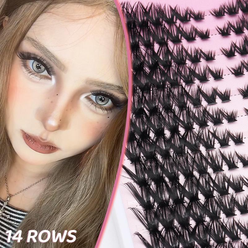 ขนตาปลอมแบบ DIY 14 แถว สำหรับต - Eyelash Extension Or Extensions บทวิจารณ์และราคา
