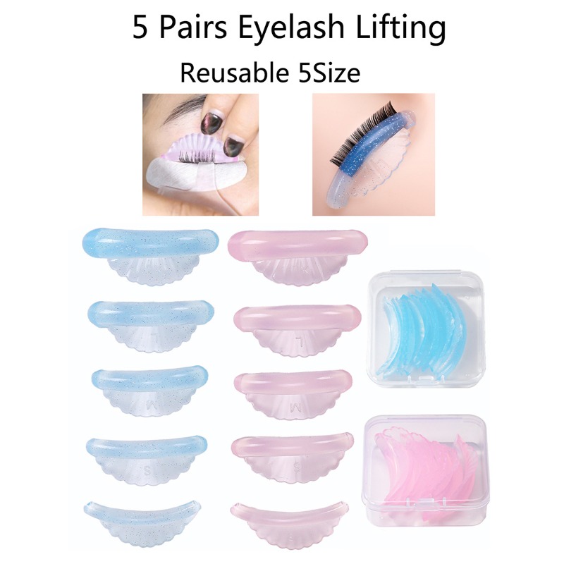 แผ่นดัดขนตา 5 คู่ แบบซิลิโคน ร - Eyelash Extension C Curl บทวิจารณ์และราคา