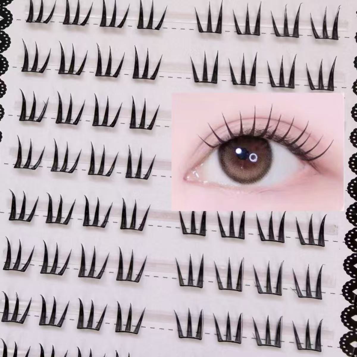 ขนตาปลอม WINKLURE 80 Cluster N - Eyelash Extension No 10 บทวิจารณ์และราคา