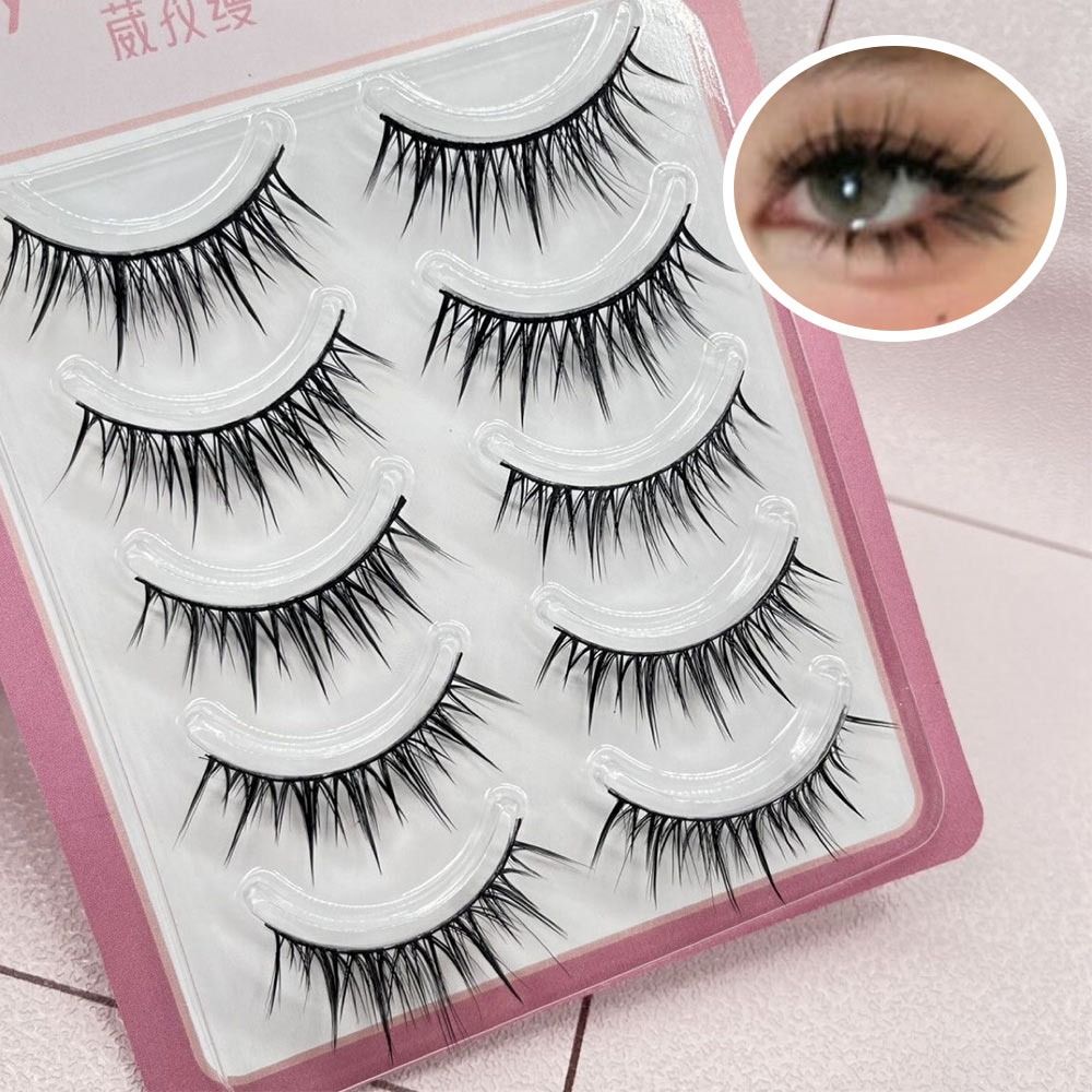 แพ็ค 5 คู่ ขนตาปลอมสไตล์ญี่ปุ่ - Eyelash Extension Japanese บทวิจารณ์และราคา