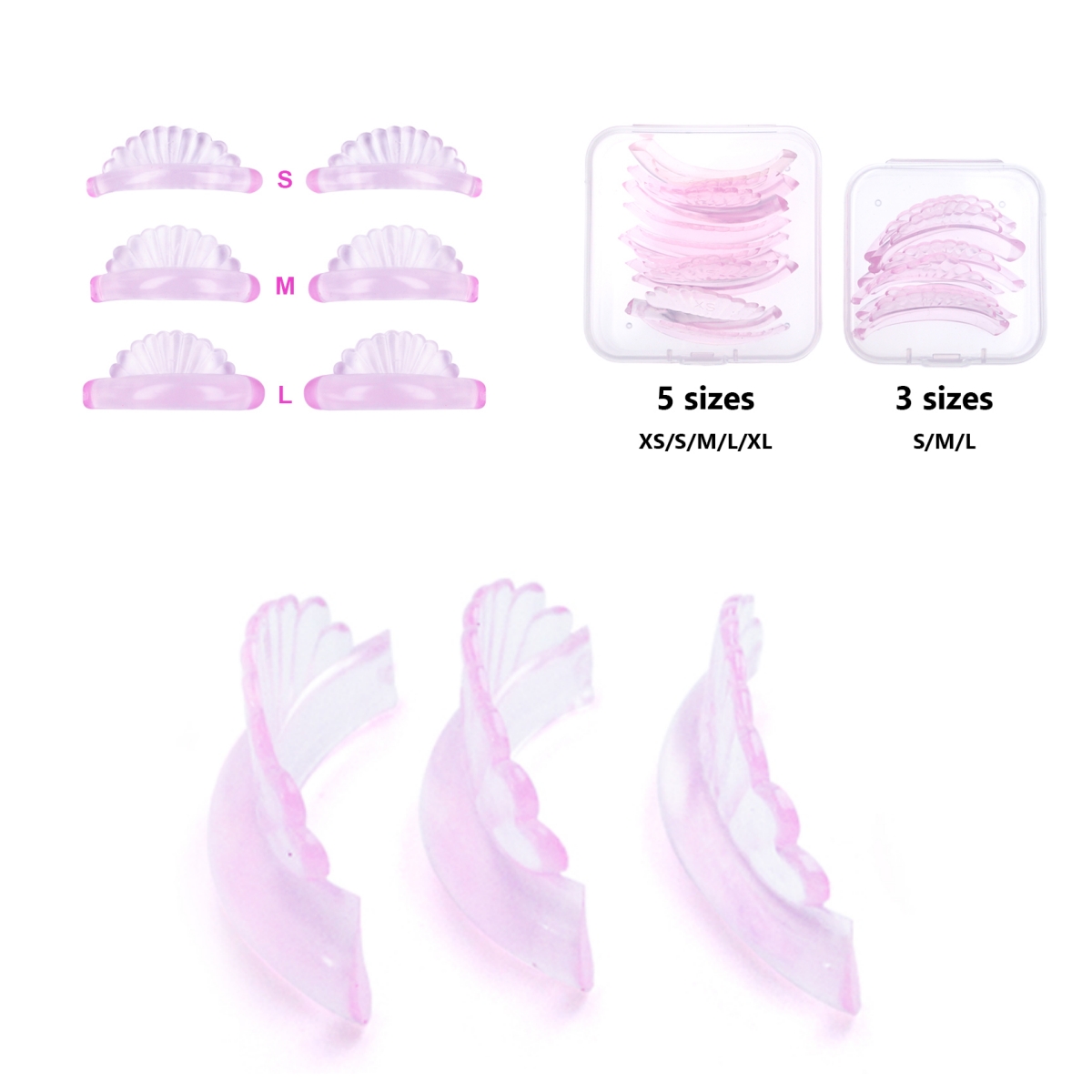3 คู่หรือ 5 คู่ Lash Lift แผ่น - Eyelash Lift Or Extension บทวิจารณ์และราคา