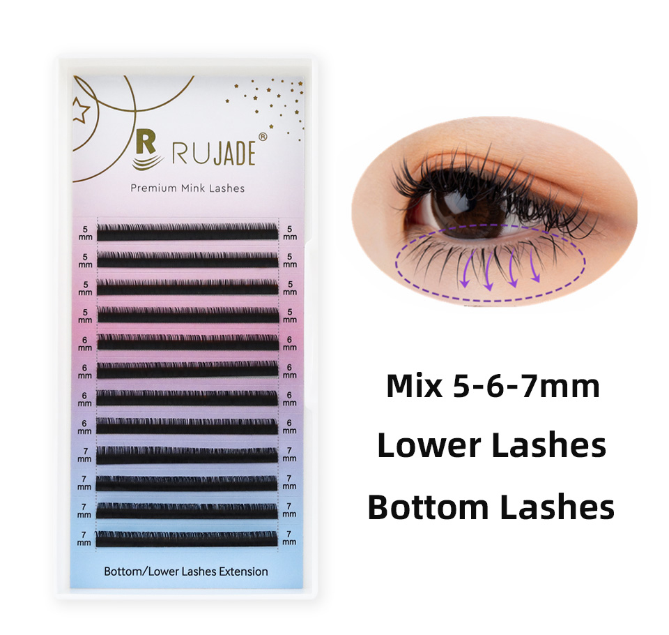 Lower Lashes ผสม 5 6 7 มม.ด้าน - Eyelash Extension C Curl บทวิจารณ์และราคา