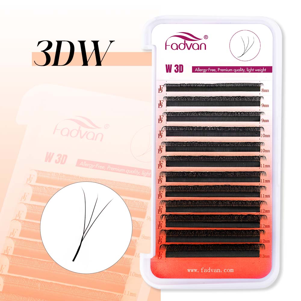 FADVAN 3D Lashes W Shaped Eyel - Eyelash Extension C Curl บทวิจารณ์และราคา