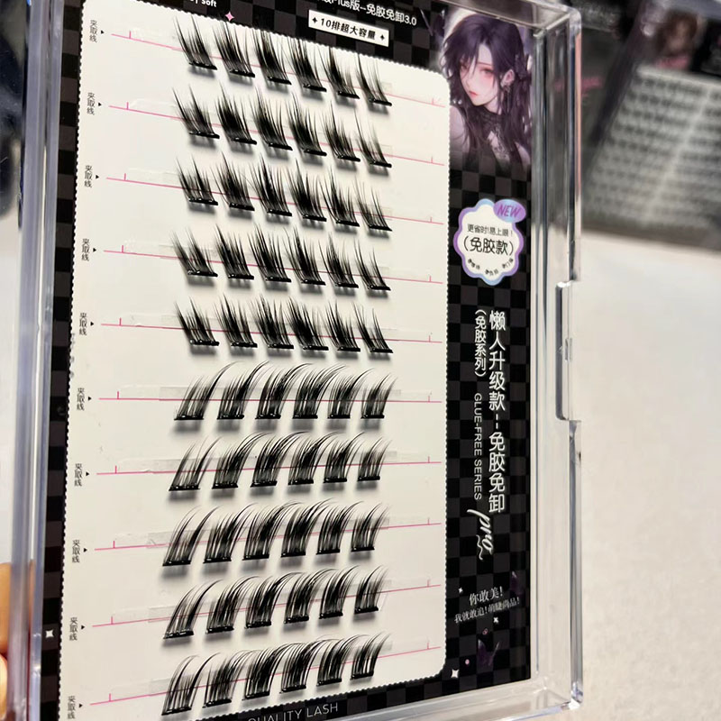 ขนตาปลอมแบบติดเอง Fox Cluster  - Eyelash Extension No 10 บทวิจารณ์และราคา