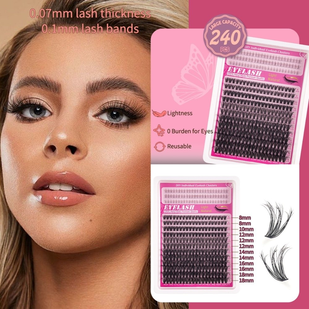 ขนตาปลอมแบบติดเอง ความยาว 8-18 - Eyelash Extension Or Extensions บทวิจารณ์และราคา