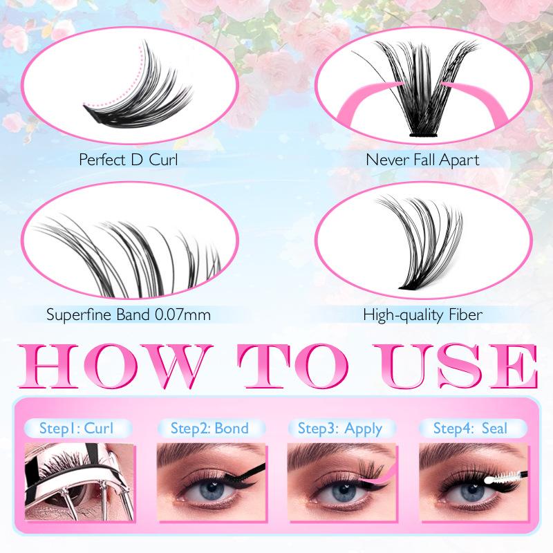 ชุดต่อขนตาสีธรรมชาติ ขนตาแบบเป - Eyelash Extension Or Extensions บทวิจารณ์และราคา