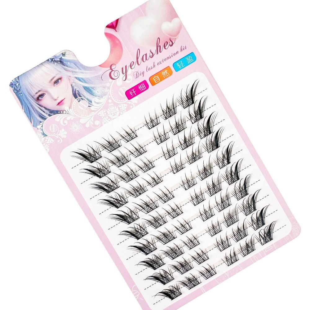 3D Cat Eye Clusters Lashes ธรร - Eyelash Extension Fox Eye บทวิจารณ์และราคา