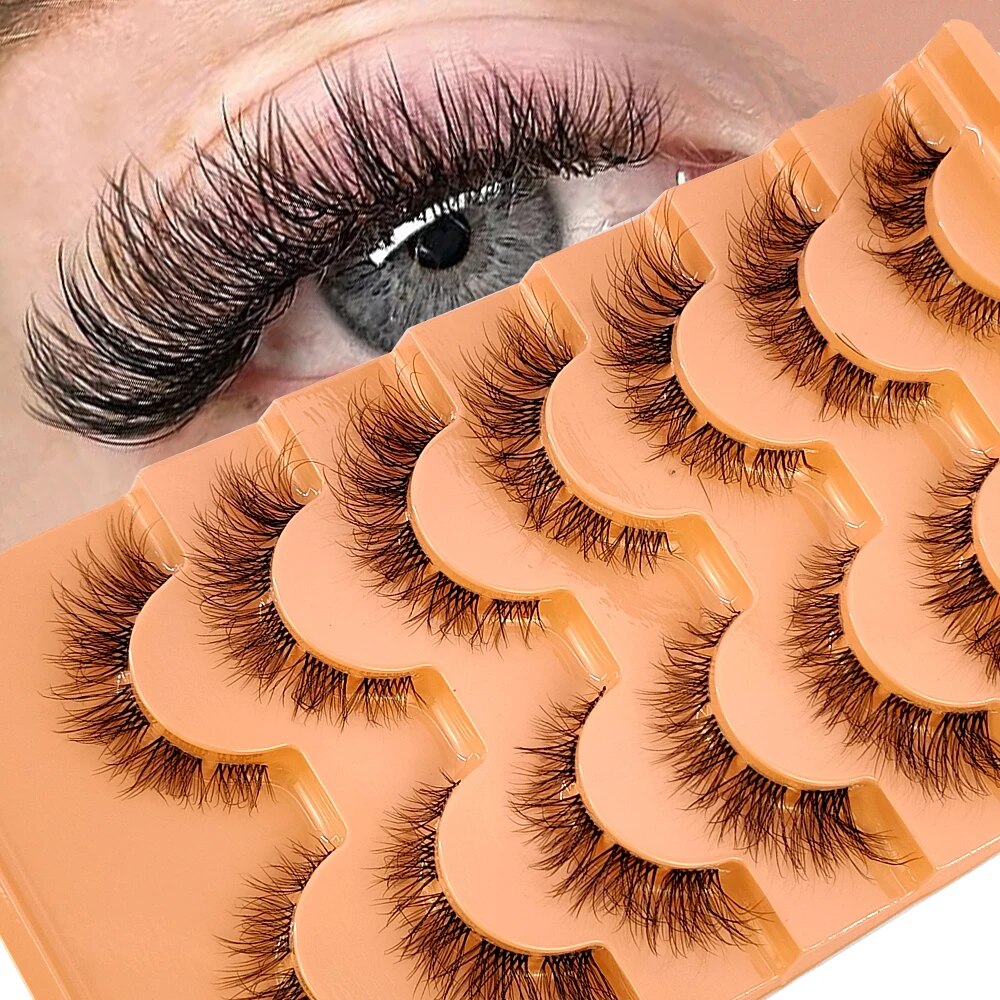 ขนตาปลอมยาว7คู่ทำจากขนมิงค์แถบ - Eyelash Extension For Big Eyes บทวิจารณ์และราคา