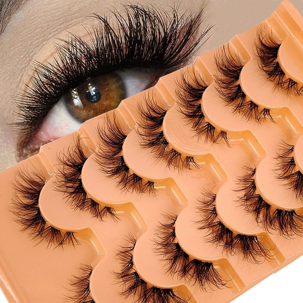 ขนตาปลอมยาว7คู่ทำจากขนมิงค์แถบ - Eyelash Extension For Big Eyes บทวิจารณ์และราคา