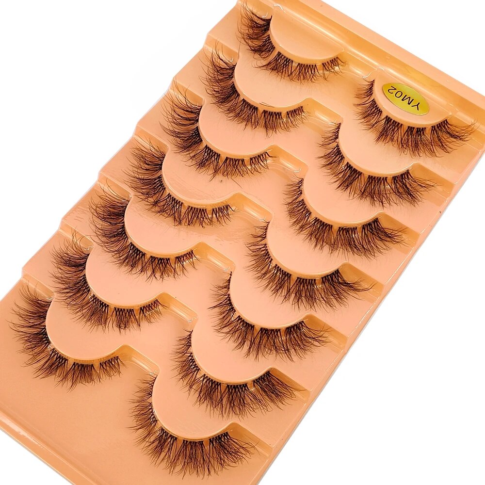 ขนตาปลอมยาว7คู่ทำจากขนมิงค์แถบ - Eyelash Extension For Big Eyes บทวิจารณ์และราคา