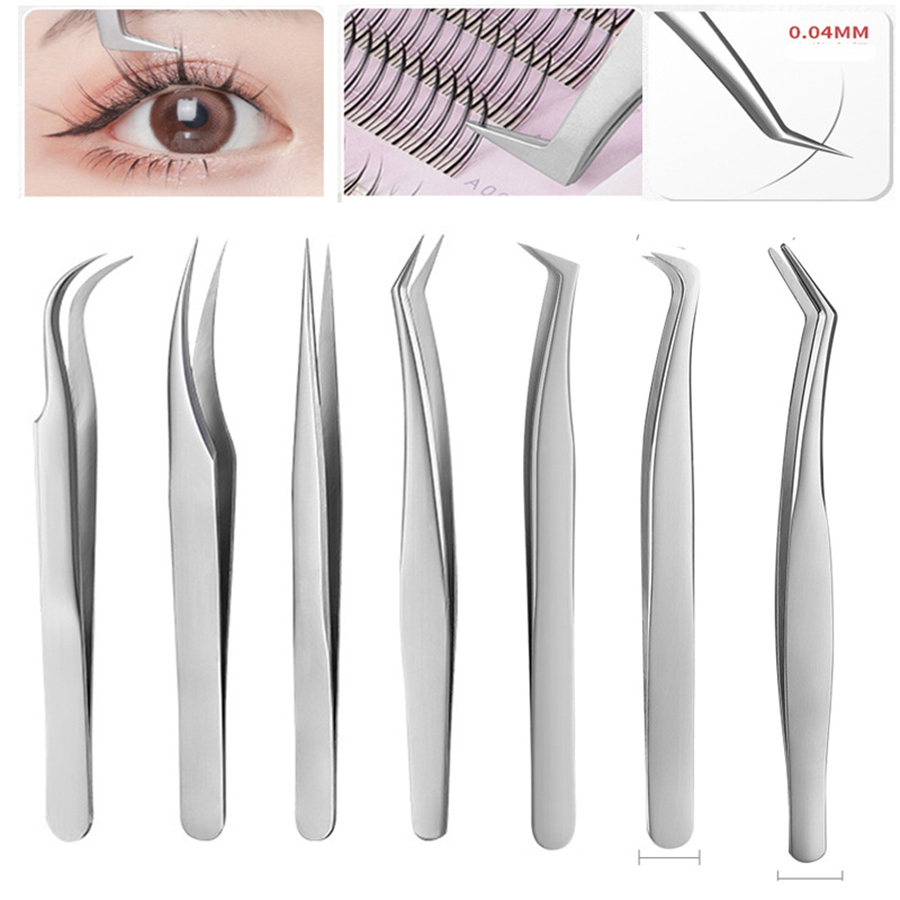 แหนบต่อขนตาสแตนเลสความแม่นยําส - Eyelash Extension Or Extensions บทวิจารณ์และราคา