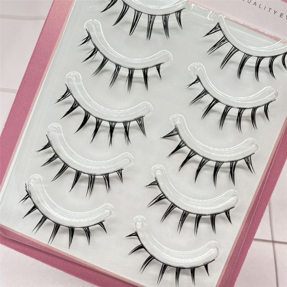 แพ็ค 5 คู่ ขนตาปลอมสไตล์ญี่ปุ่ - Eyelash Extension Japanese บทวิจารณ์และราคา