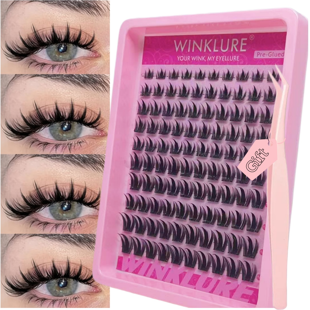 WINKLURE ขนตาปลอมแบบติดเองได้  - Eyelash Extension Uv Glue บทวิจารณ์และราคา