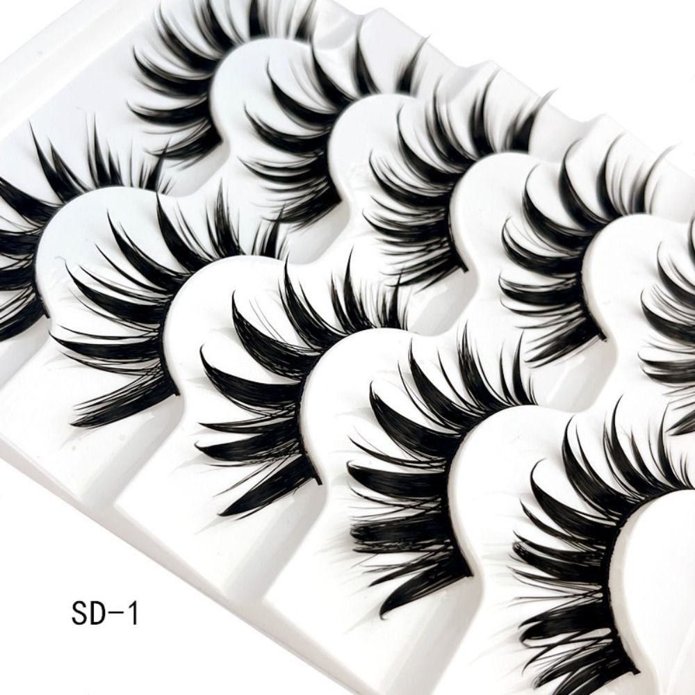 5คู่ขนตา Cos Dance Performance - Eyelash Extension Japanese บทวิจารณ์และราคา