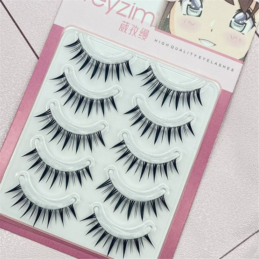 ขนตาปลอมแบบญี่ปุ่น 5 คู่ แพ็ค  - Eyelash Extension Japanese บทวิจารณ์และราคา