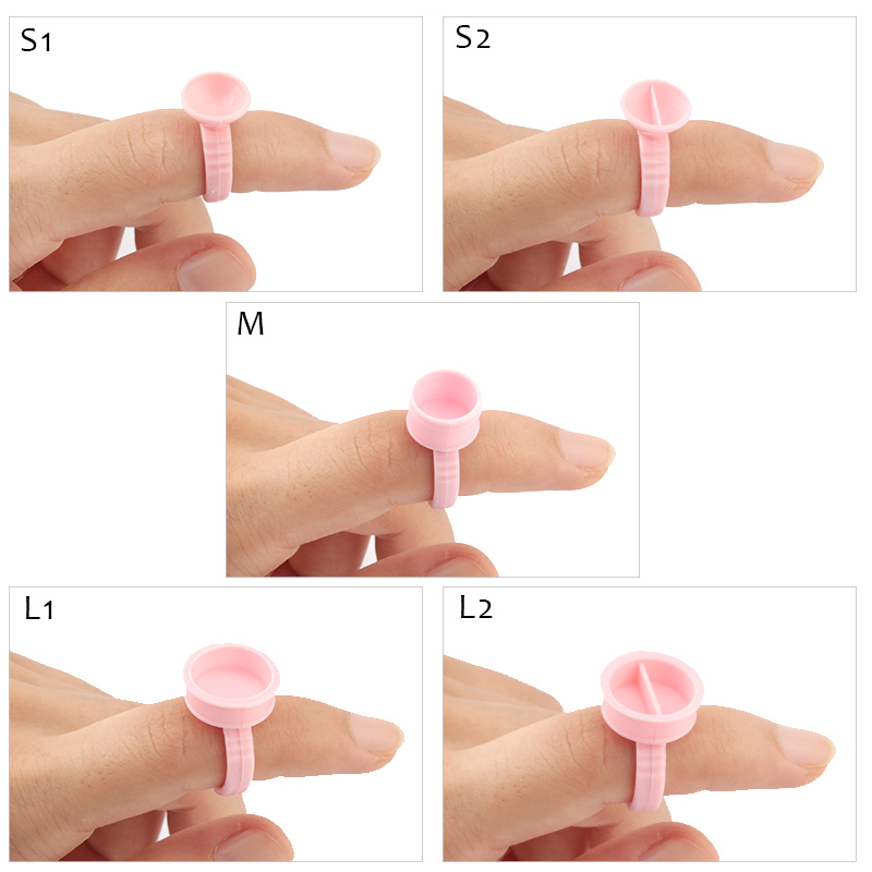 100 pcs แหวนกาวแบบใช้แล้วทิ้งพ - Eyelash Extension Guide บทวิจารณ์และราคา